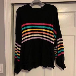 Bright stripe sweater